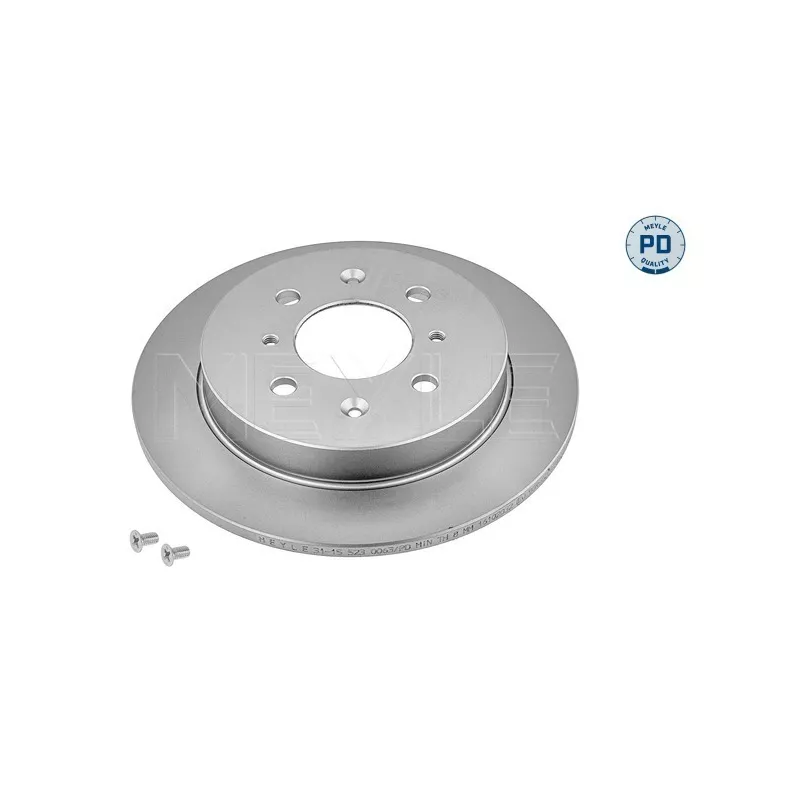 Jeu de 2 disques de frein arrière MEYLE 31-15 523 0063/PD