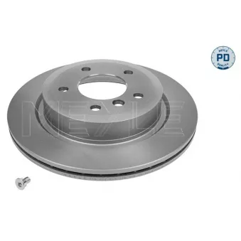 Jeu de 2 disques de frein arrière MEYLE 315 523 0036/PD