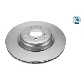 Jeu de 2 disques de frein arrière MEYLE 315 523 0057/PD