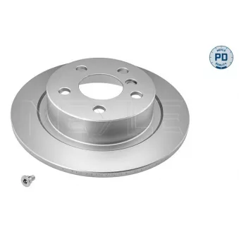 Jeu de 2 disques de frein arrière MEYLE 315 523 0062/PD