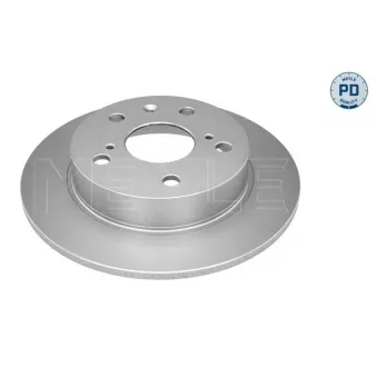 Jeu de 2 disques de frein arrière MEYLE 33-15 523 0006/PD