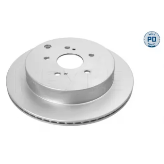 Jeu de 2 disques de frein arrière MEYLE 33-15 523 0007/PD