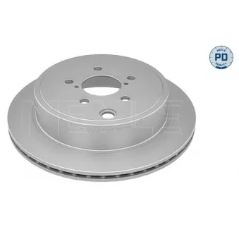 Jeu de 2 disques de frein arrière MEYLE 34-15 523 0005/PD
