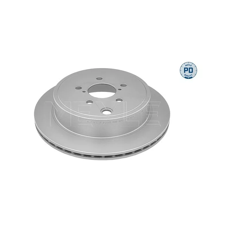 Jeu de 2 disques de frein arrière MEYLE 34-15 523 0005/PD