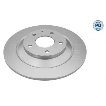Jeu de 2 disques de frein arrière MEYLE 35-15 523 0017/PD