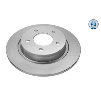 Jeu de 2 disques de frein arrière MEYLE 35-15 523 0021/PD