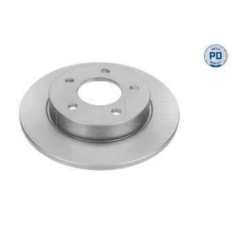 Jeu de 2 disques de frein arrière MEYLE 35-15 523 0022/PD