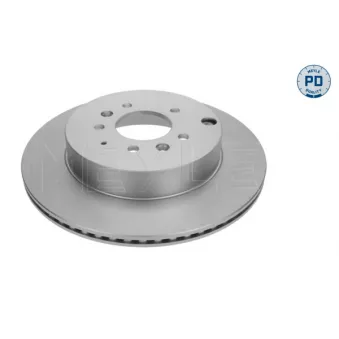 Jeu de 2 disques de frein arrière MEYLE 35-15 523 0023/PD