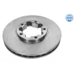 Jeu de 2 disques de frein avant MEYLE 36-15 521 0066 - Visuel 1