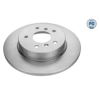 Jeu de 2 disques de frein arrière MEYLE 36-15 523 0055/PD