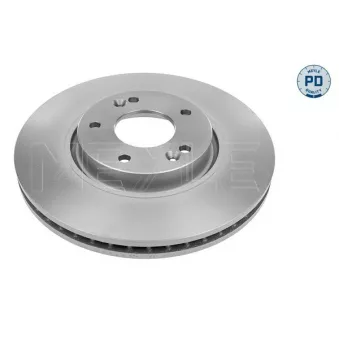 Jeu de 2 disques de frein avant MEYLE 37-15 521 0030/PD