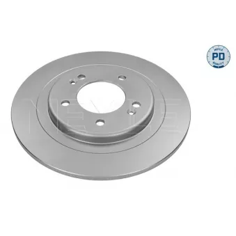 Jeu de 2 disques de frein arrière MEYLE 37-15 523 0038/PD