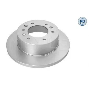 Jeu de 2 disques de frein arrière MEYLE 37-15 523 0045/PD