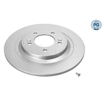 Jeu de 2 disques de frein arrière MEYLE 37-15 523 0051/PD