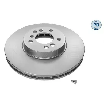 Jeu de 2 disques de frein avant MEYLE 383 521 0019/PD