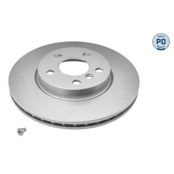 Jeu de 2 disques de frein avant MEYLE 383 521 0053/PD