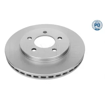 Jeu de 2 disques de frein avant MEYLE 44-15 521 0015/PD