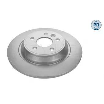 Jeu de 2 disques de frein arrière MEYLE 515 523 0010/PD