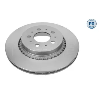Jeu de 2 disques de frein arrière MEYLE 515 523 0011/PD