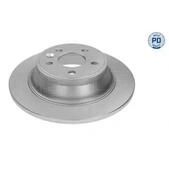 Jeu de 2 disques de frein arrière MEYLE 515 523 0012/PD