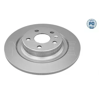 Jeu de 2 disques de frein arrière MEYLE 515 523 0015/PD
