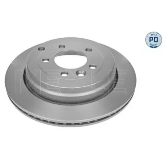 Jeu de 2 disques de frein arrière MEYLE 53-15 523 0011/PD