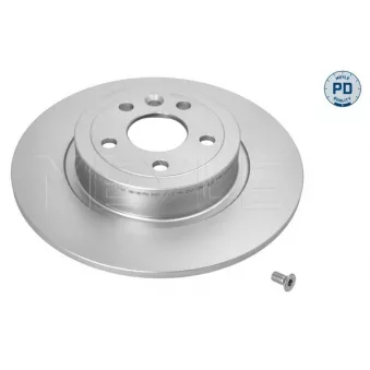 Jeu de 2 disques de frein arrière MEYLE 53-15 523 0018/PD
