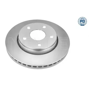 Jeu de 2 disques de frein avant MEYLE 57-83 521 0004/PD