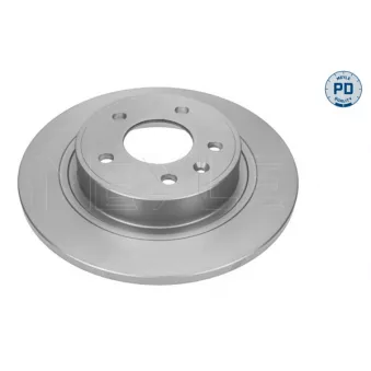 Jeu de 2 disques de frein arrière MEYLE 615 523 0010/PD