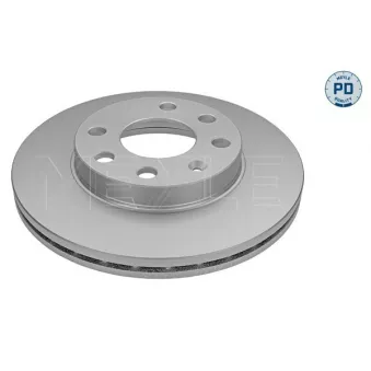 Jeu de 2 disques de frein avant MEYLE 683 521 6011/PD