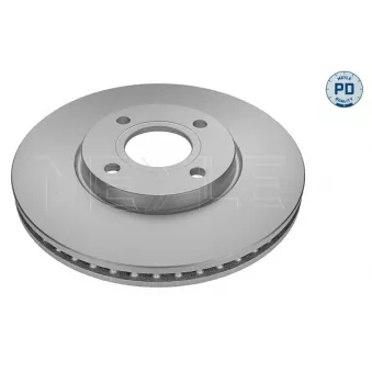 Jeu de 2 disques de frein avant MEYLE 715 521 0033/PD