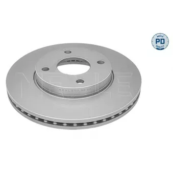 Jeu de 2 disques de frein avant MEYLE 715 521 0047/PD