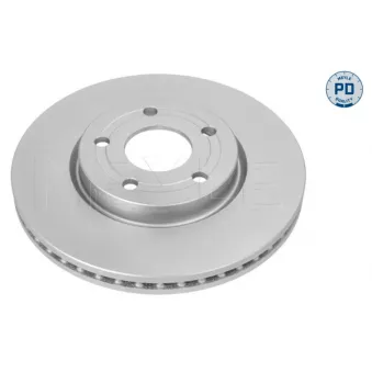 Jeu de 2 disques de frein avant MEYLE 715 521 0051/PD
