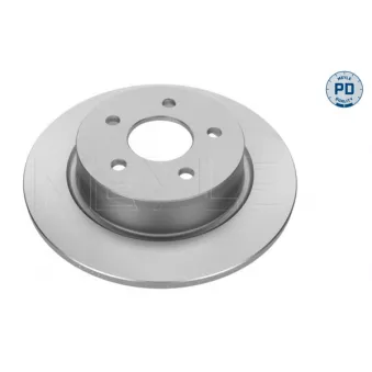 Jeu de 2 disques de frein arrière MEYLE 715 523 0009/PD