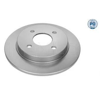 Jeu de 2 disques de frein arrière MEYLE 715 523 0010/PD
