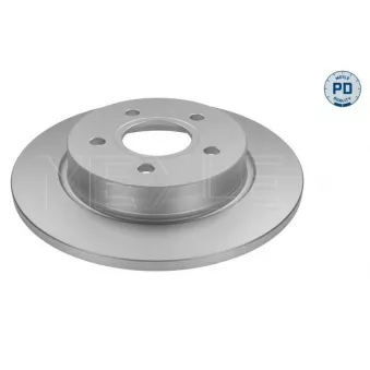 Jeu de 2 disques de frein arrière MEYLE 715 523 0022/PD