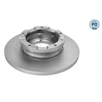 Jeu de 2 disques de frein arrière MEYLE 715 523 0025/PD