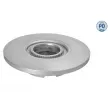 Jeu de 2 disques de frein arrière MEYLE 715 523 0025/PD - Visuel 2