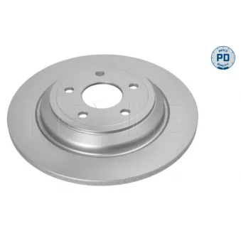 Jeu de 2 disques de frein arrière MEYLE 715 523 0034/PD
