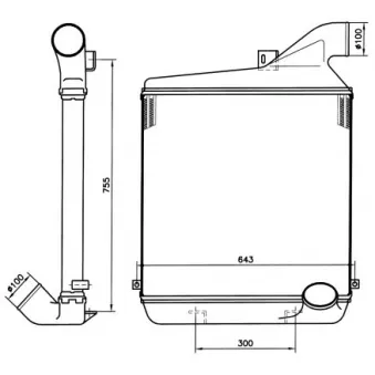 Intercooler, échangeur NRF 30146
