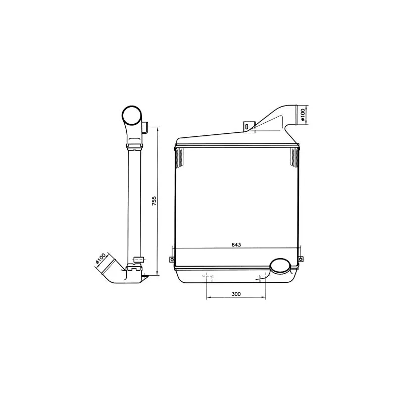 Intercooler, échangeur NRF 30146