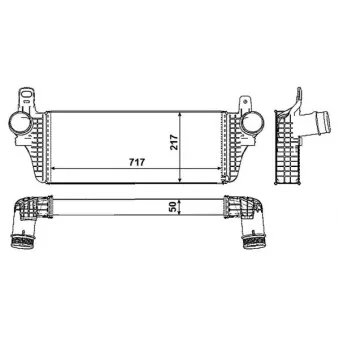 Intercooler, échangeur NRF 30466