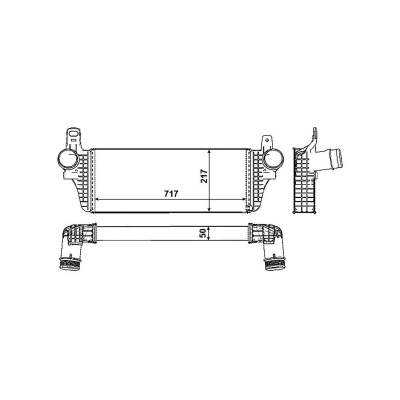 Intercooler, échangeur NRF 30466