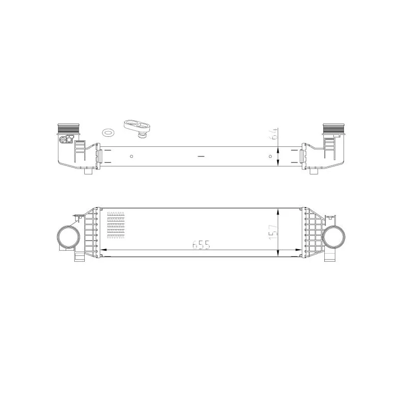 Intercooler, échangeur NRF 309068