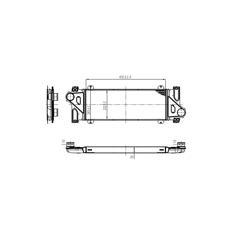 Intercooler, échangeur NRF 309110