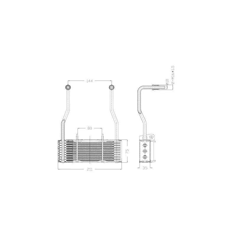 Radiateur d'huile NRF 31068