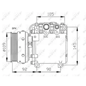 Compresseur, climatisation NRF 32049