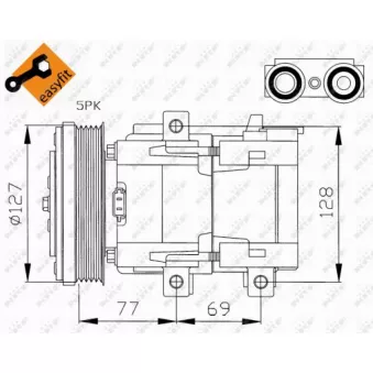 Compresseur, climatisation NRF 32061