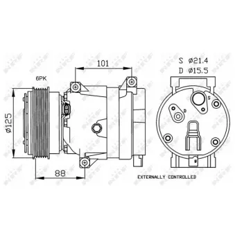 Compresseur, climatisation NRF 32479G