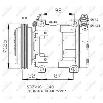 Compresseur, climatisation NRF 32743